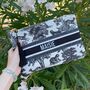 Personalised Tropical Tassel Zip Clutch Pouch, thumbnail 1 of 5