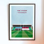 Harlequins Rugby The Stoop Stadium Art Print Gift, Framed Or Unframed, thumbnail 1 of 9