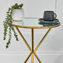 Mirrored Brass Side Table, thumbnail 3 of 5
