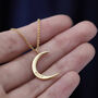 Personalised Crescent Moon Necklace, thumbnail 4 of 12
