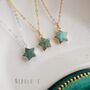 Emerald Star May Birthstone Necklace, thumbnail 5 of 11