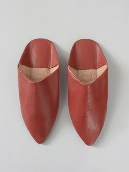 Men's Moroccan Pointed Leather Slippers, 12 of 12