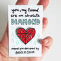 Diamond Heart Friendship Pin, thumbnail 4 of 7