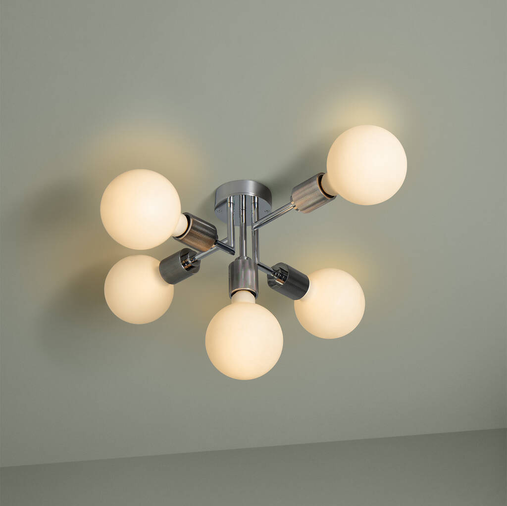 Connaught Five Arm Ceiling Light, 1 of 6