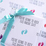Rock This Parent Shit New Baby Wrapping Paper, thumbnail 1 of 7