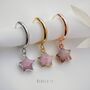 Pink Opal Star Earrings, thumbnail 4 of 10