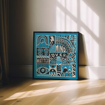 Mind Over Matter Print, Illustration Wall Art, 9 of 9
