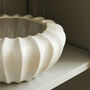 Ribbed White Decorative Bowl, thumbnail 2 of 5