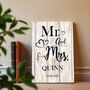 Personalised Mr And Mrs Metal Sign, thumbnail 5 of 5