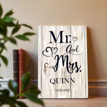 Personalised Mr And Mrs Metal Sign, 5 of 5