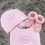 Newborn Baby Five Piece Embroidered Gift Set, thumbnail 11 of 11