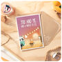 You And Me Cute Love Anniversary Birthday Card Husband Wife Partner Boyfriend Girlfriend, thumbnail 2 of 5