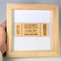 Taylor Swift Eras Tour Personalised Concert Ticket Box Frame Swifties, thumbnail 4 of 12