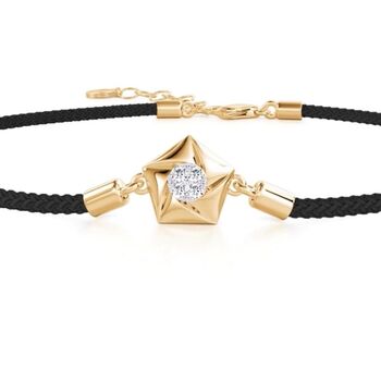 Yellow Gold, Diamond And Cord ‘540’ Bracelet, 2 of 11