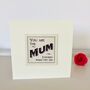 Best Mum Card ~ Handmade, thumbnail 2 of 3