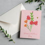 Bouquet Of Flowers Valentine's Day Card, thumbnail 2 of 4