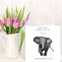 Never Forget Elephant Mother's Day Card, thumbnail 2 of 2