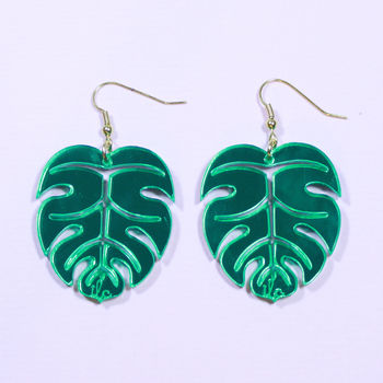 Palm Leaf Earrings By I Love Crafty | notonthehighstreet.com