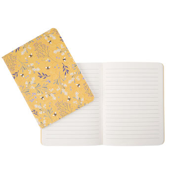 Set Of Two Queen Bee A6 Lined Paper Notebooks, 5 of 5