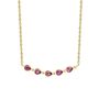 Sterling Silver Semi Precious Stone And Crystal Necklace, thumbnail 4 of 11