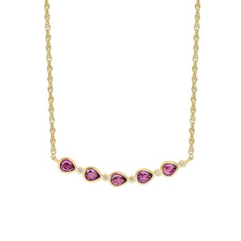 Sterling Silver Semi Precious Stone And Crystal Necklace, 4 of 11