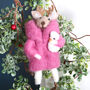 Christmas Reindeer With Snowman Tree Decoration, thumbnail 1 of 3