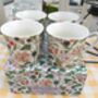 Set Of Four Gift Boxed Palace Mugs In Hedgerow Design, thumbnail 2 of 8