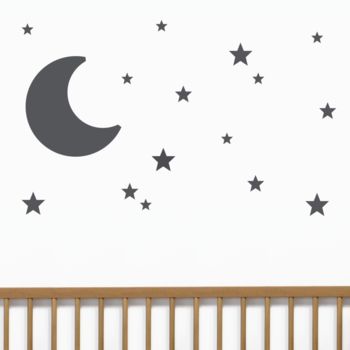 Moon And Stars Wall Stickers, 5 of 9
