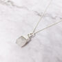 925 Sterling Silver Raw Moonstone Crystal Necklace, thumbnail 1 of 3