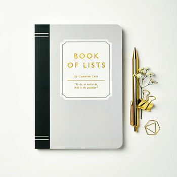 Personalised Book Style Novel Notebook, 5 of 11