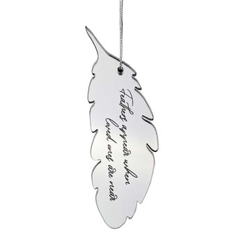 Memorial Mirrored Acrylic Feather Hanging Decoration, 4 of 6