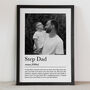 Personalised Step Dad Gift, Custom Stepdad Print, thumbnail 1 of 5