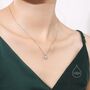 One Carat Moissanite Diamond Classic Single Stone Pendant Necklace, thumbnail 5 of 10