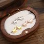 Sterling Silver Tiny Goat Stud Earrings, thumbnail 1 of 10