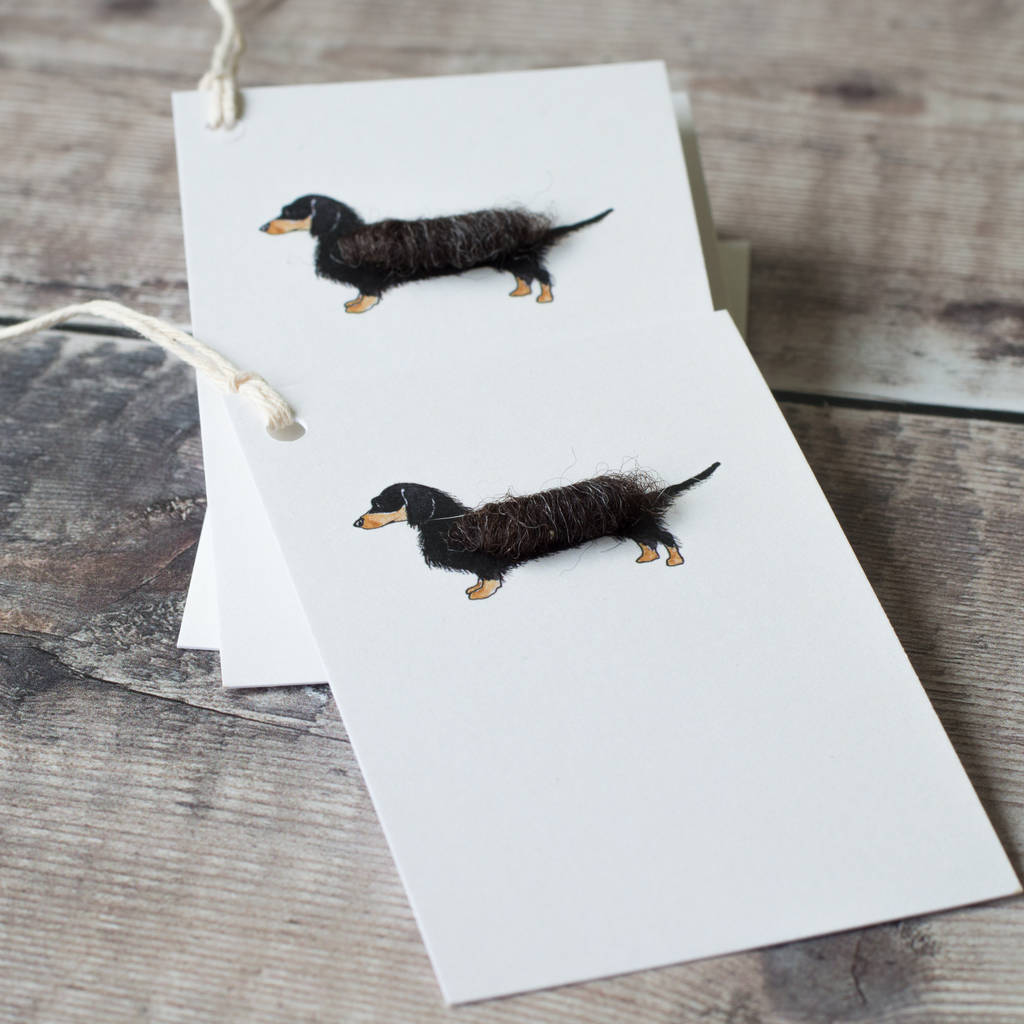 Gifts Tags With Dachshund, Pack Of Six, 1 of 2