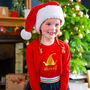 Children's Personalised Elf Christmas Jumper Sweatshirt, thumbnail 1 of 5