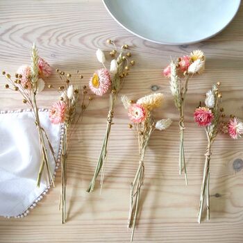 Personalised Set Of Dried Flower Place Settings, 11 of 11