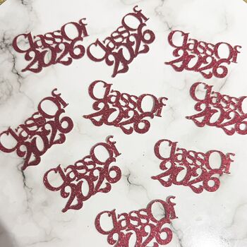 16 X Class Of 2026 Table Decorations, Confetti, Table Scatter, Many Colours, 5 of 10