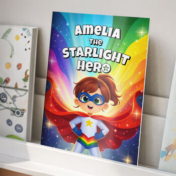 Personalised Starlight Hero Story Book For Girls, 6 of 10