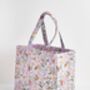 Meadow Creatures Lilac Quilted Tote, thumbnail 2 of 6