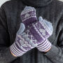 Nordic Fairisle Knit Gloves, thumbnail 7 of 9