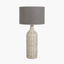 Grey Wash Rattan Bottle Table Lamp, thumbnail 2 of 7