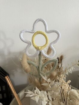 Knitted Wire Daisy Stem, 3 of 4