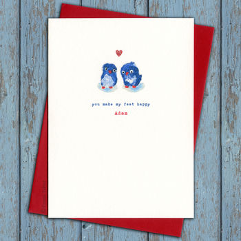 Personalised Christmas Card With Mistletoe Or Heart, 3 of 8