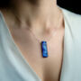 Sapphire Blue Fused Glass Jewellery Set, thumbnail 1 of 10