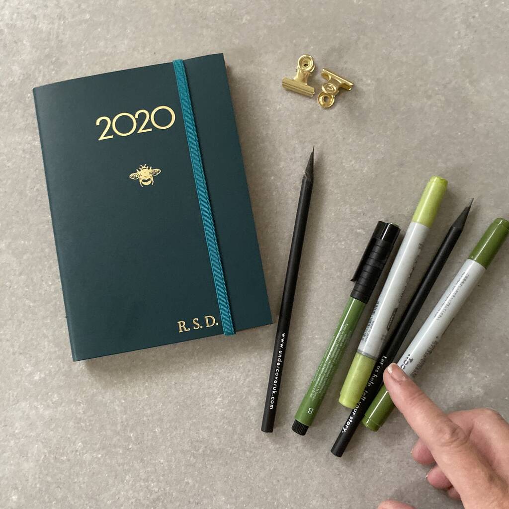 2020 small leather bee diary by undercover