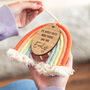 Personalised Macrame Rainbow Sign Thank You Gift, thumbnail 1 of 5
