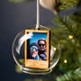 Personalised Wedding Photo Dome Bauble, thumbnail 2 of 4