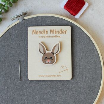 Needle Minder In Wood, Farm Animals, 2 of 6