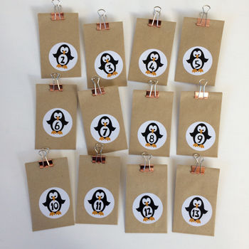 Penguin Advent Stickers Or Penguin Advent Craft Kit, 9 of 12